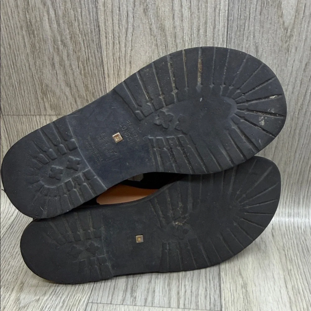 Kat Maconie Vibrant Geometric Black Sandals